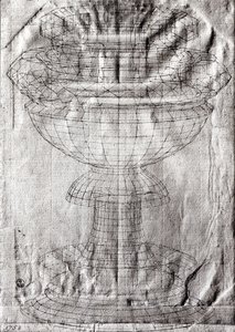 Perspectiefstudie van een kelk, 1430-40 door Paolo Uccello